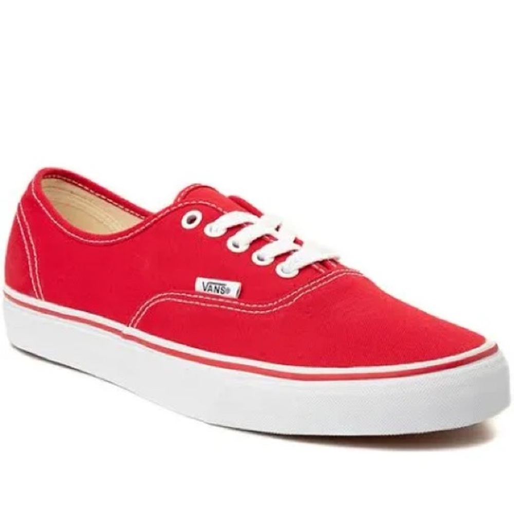 Vans Bold Red Canvas Shoes